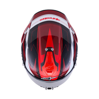 Alpinestars S-R7 Kinetis ECE06/DOT Full Face Helmet - Black/White/Red Gloss