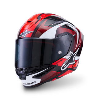 Alpinestars S-R7 Kinetis ECE06/DOT Full Face Helmet - Black/White/Red Gloss