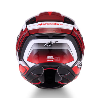 Alpinestars S-R7 Kinetis ECE06/DOT Full Face Helmet - Black/White/Red Gloss