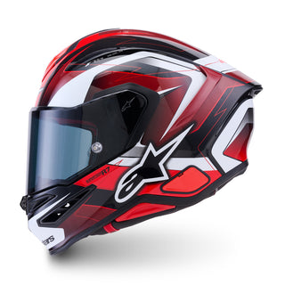 Alpinestars S-R7 Kinetis ECE06/DOT Full Face Helmet - Black/White/Red Gloss