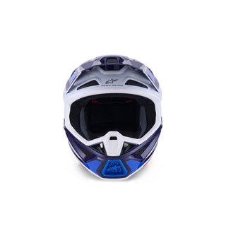 Alpinestars SM7 Rise ECE06 Helmet - Blue/White/Glossy