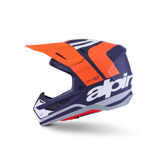 Alpinestars SM7 Core ECE06 Helmet - Orange/Blue Matt