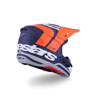 Alpinestars SM7 Core ECE06 Helmet - Orange/Blue Matt
