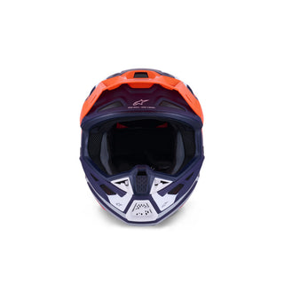 Alpinestars SM7 Core ECE06 Helmet - Orange/Blue Matt