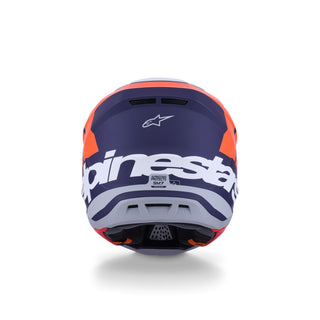 Alpinestars SM7 Core ECE06 Helmet - Orange/Blue Matt