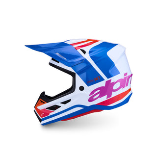 Alpinestars SM7 Core ECE06 Full Face Helmet - White / Blue / Orange / Pink / Glossy