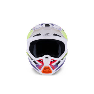 Alpinestars SM7 Fuse ECE06 Helmet - White/Fluro-Yellow/Purple/Glossy