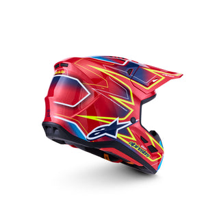 Alpinestars SM7 Cast ECE06 Full Face Helmet - Red / Yellow Fluo / Blue / Glossy