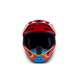 Alpinestars SM7 Cast ECE06 Full Face Helmet - Red / Yellow Fluo / Blue / Glossy