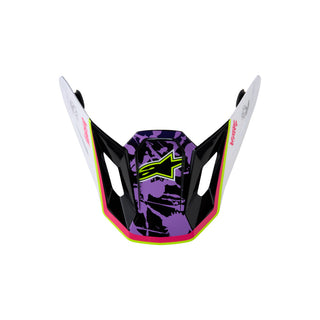 Alpinestars SM7 Blaster Visor ECE06 - Purple Pink White Glossy