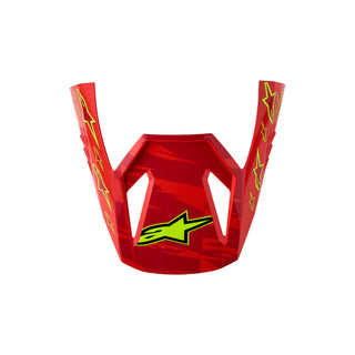 Alpinestars SM3 Falcon Visor ECE06 - Red Fluo White Blue Yellow Fluo Glossy