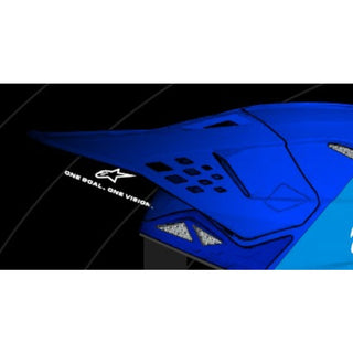 Alpinestars SM10 22.06 Flood One Size Helmet Visor - Metal Blue / Medium Blue / Black Carbon