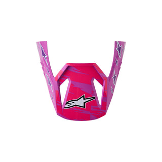 Alpinestars SM3 Falcon Youth Visor ECE06 - Purple White Black Pink Fluo Glossy