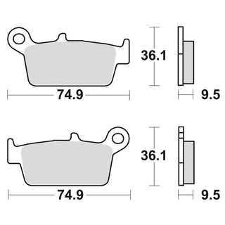 Braking CM44 Off Road Sintered Brake Pads - 701CM44