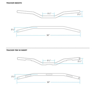 Biltwell Tracker 1" Low Smooth Handlebar - Black