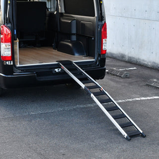 DRC Hybrid Alloy-Nylon Folding Loading Ramp 210cm x 20cm - 175kg Capacity