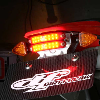 DRC Flex 1 Universal Slim Motorcycle Tail Light - Red Lens