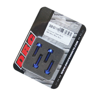 DRC Aluminum M6 Blue Taper Bolts 16mm - Pack of 4