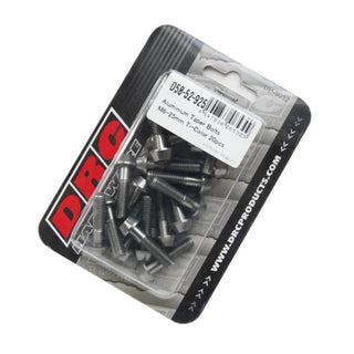 DRC Aluminum M6 Titanium Taper Bolts 25mm - Pack of 20