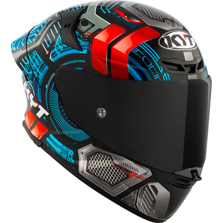 KYT TT-Revo Synchrotron E06 Full Face Helmet - Black/Grey/Red
