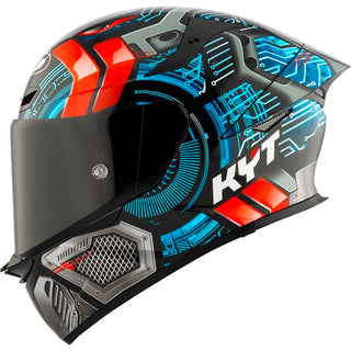 KYT TT-Revo Synchrotron E06 Full Face Helmet - Black/Grey/Red
