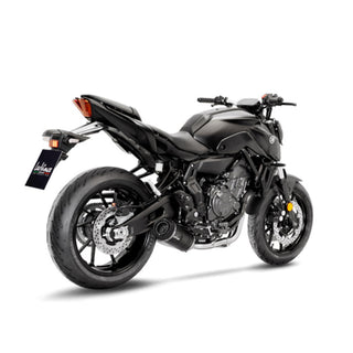 LeoVince LV One Evo SC Stainless Black Full Exhaust System Yamaha R7, MT-07 & XSR700