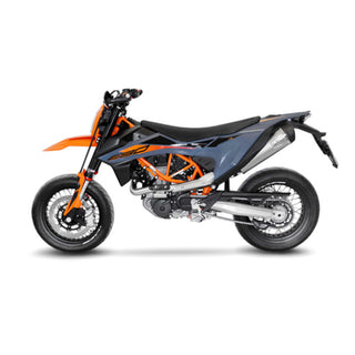 LoeVince LV One Evo Full Exhaust System DB(A) Stainless for Gas Gas 690 Enduro R / SMC R '19-24 GG ES700 '22-24