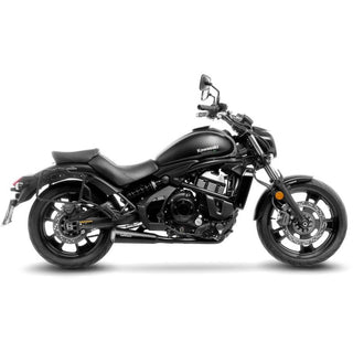 LeoVince GP One Stainless Black Full Exhaust System for Kawasaki Vulcan S 650