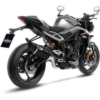 LeoVince LV-14 R Black Edition Full Exhaust System for Triumph Street Triple 765