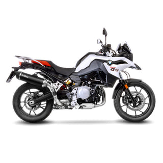LeoVince Nero Stainless Black Slip-On Exhaust for BMW F750GS, F850GS & F850GSA