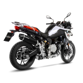 LeoVince Nero Stainless Black Slip-On Exhaust for BMW F750GS, F850GS & F850GSA