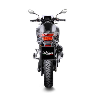 LeoVince Nero Stainless Black Slip-On Exhaust for BMW F750GS, F850GS & F850GSA