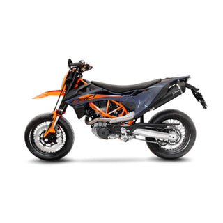 LeoVince Nero Stainless Black Slip-On Exhaust for KTM 690 & Gas Gas ES700