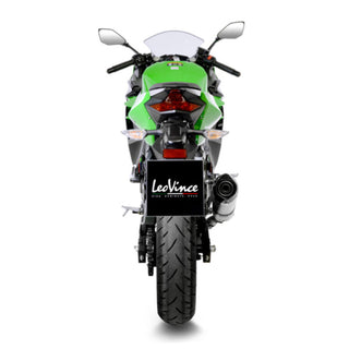 LeoVince LV One Evo Stainless Steel Slip-On Exhaust for Kawasaki Ninja 400, Z400