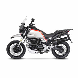 LeoVince LV One Evo Stainless Black Slip-On Exhaust Moto Guzzi V85 TT 2019+