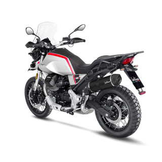 LeoVince LV One Evo Stainless Black Slip-On Exhaust Moto Guzzi V85 TT 2019+