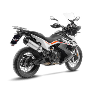 LoeVince LV One Evo Slip-On Exhaust Stainless for CF Moto CF 800 MT/MTX  22-26 / Husq Nord 901 22-26 / KTM 790/890 Adv/SMT '19 - 24