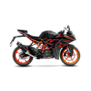LeoVince LV One Evo Stainless Black Slip-On Exhaust KTM RC125 / RC390 2022+