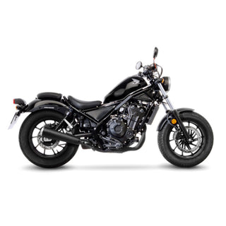 LeoVince Classic Racer Black Stainless Slip-On Exhaust Honda CMX500 Rebel 2017+