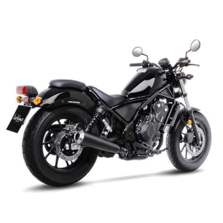 LeoVince Classic Racer Black Stainless Slip-On Exhaust Honda CMX500 Rebel 2017+