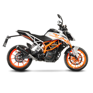 LeoVince GP One Stainless Black Slip-On Exhaust KTM Duke 125 / 390 & RC125 / RC390