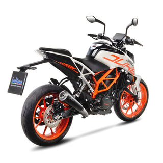 LeoVince GP One Stainless Black Slip-On Exhaust KTM Duke 125 / 390 & RC125 / RC390
