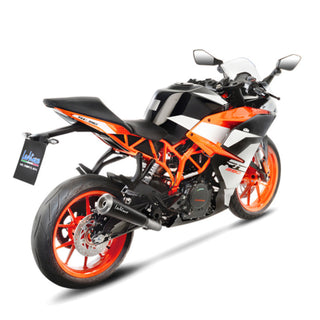 LeoVince GP One Stainless Black Slip-On Exhaust KTM Duke 125 / 390 & RC125 / RC390
