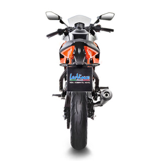 LeoVince GP One Stainless Black Slip-On Exhaust KTM Duke 125 / 390 & RC125 / RC390