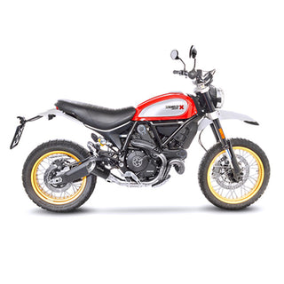 LoeVince LV-10 Slip-On Exhaust Stainless Black for Ducati Scrambler 800 Desert Sled 17-22