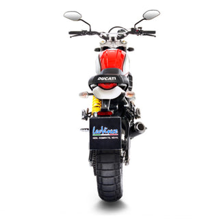 LoeVince LV-10 Slip-On Exhaust Stainless Black for Ducati Scrambler 800 Desert Sled 17-22