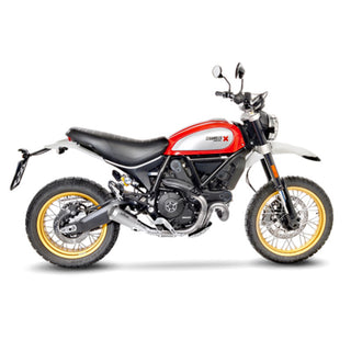 LoeVince Link Pipe (Cat Elim.) Stainless for Ducati Scrambler 800 23-24