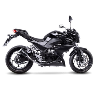 LeoVince LV-10 Stainless Black Slip-On Exhaust Kawasaki Ninja 250 / 300R & Z250 / Z300