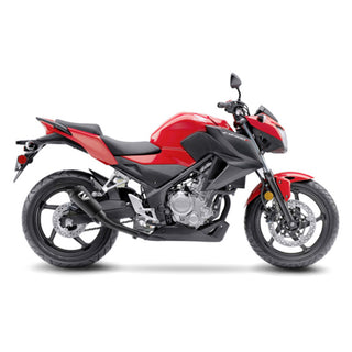 LoeVince LV-10 Slip-On Exhaust Full Black Stainless for Honda CBR 300 R 14-17