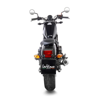 LeoVince LV-10 Stainless Black Slip-On Exhaust Honda CMX500 Rebel 2017+